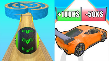 Going Balls VS Get the Supercar 3D - All Levels Android iOS Gameplay #1