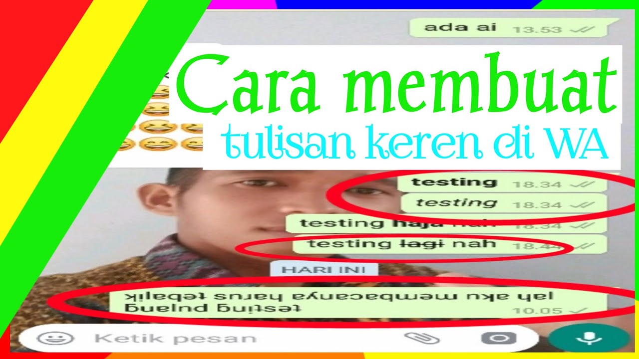  Cara  membuat  tulisan  unik di whatsapp YouTube