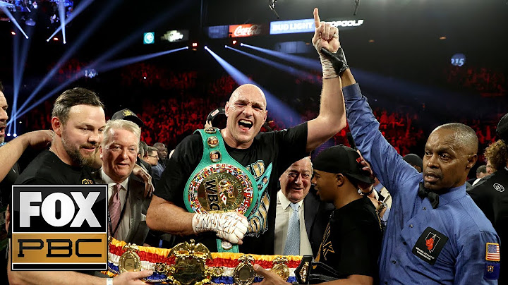 Tyson Fury announced as new Heavyweight champion after defeating Deontay Wilder | PBC ON FOX