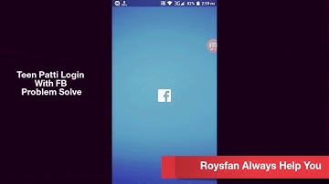 Teen Patti Login with facebook Problem Solve.