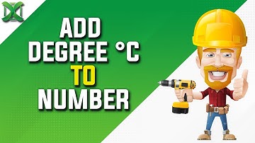 Add degree sign (°C) to numbers | Excel Tips #39
