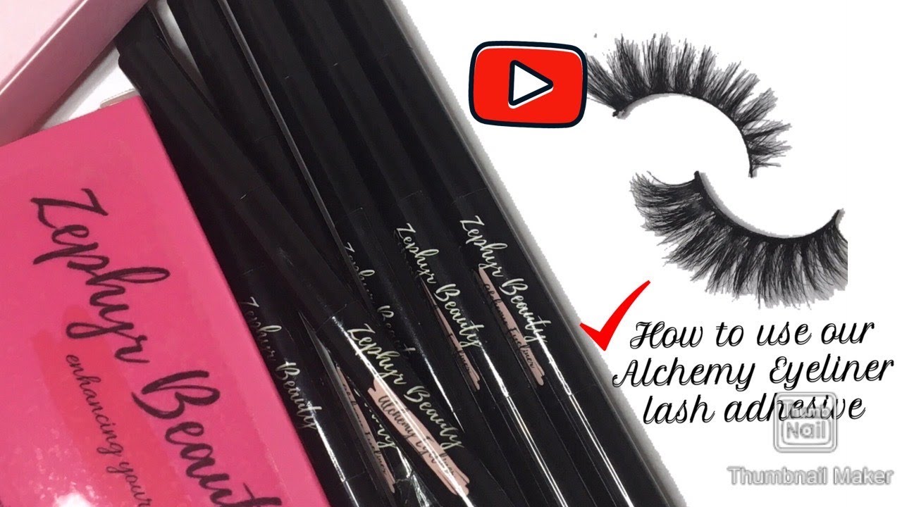 How to use our Alchemy Eyeliner, lash adhesive liner YouTube
