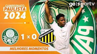 PALMEIRAS 1 X 0 NOVORIZONTINO | MELHORES MOMENTOS | CAMPEONATO PAULISTA | ge.globo