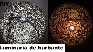 DIY: Luminária de Barbante