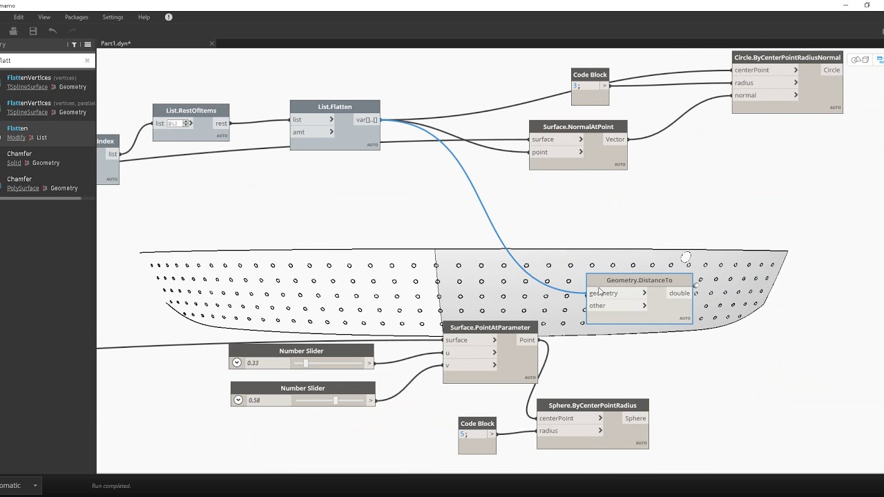 Autodesk Alias Dynamo Parametric Pattern Part 3 Youtube