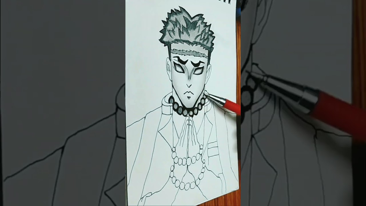 Gyomei Hasira Drawing 