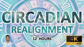Calming Circadian Realignment for Deep Sleep | Body Clock Regulation Reset | 12 Hours | BLACK SCREEN screenshot 3