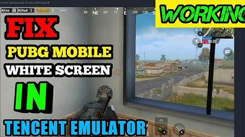 HOW TO FIX BGMI WHITE SCREEN ERROR IN TENCENT BUDDY !!