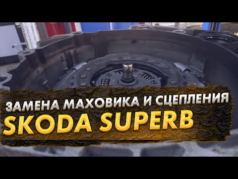 Skoda Superb сгорело сцепление люфты маховика