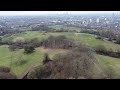 From above you can see the beautiful hampstead heath in 4k