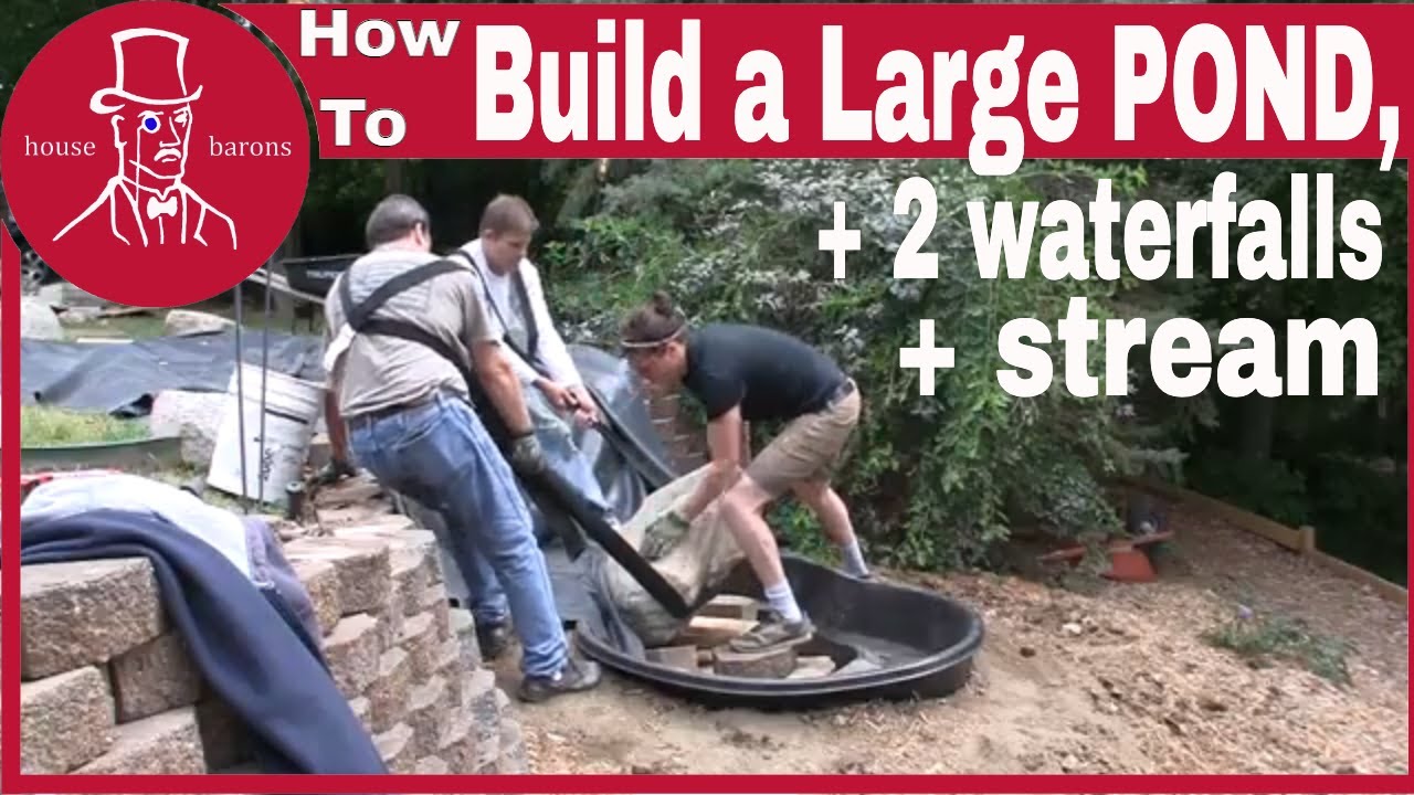 How to Build a Large Pond Waterfall: Easy DIY Guide