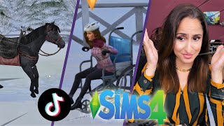 JE TESTE DES TIK TOK ET DES MODS SUR LES SIMS ! #2 (c'est encore un désastre)