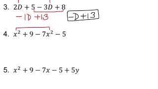 Combine Like Terms