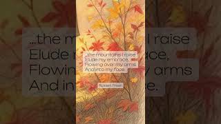 #classicliterature #booktok #Autumn #RobertFrost #poetry