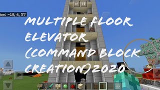 Multiple Floor Elevator[Command Block Program] 2020 | Minecraft Bedrock