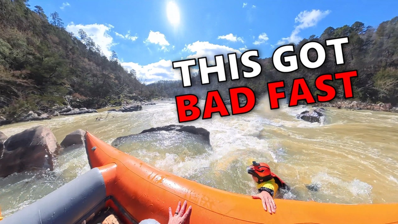 High-Sided at Cossatot Falls – Epic Whitewater Swim | Intense Arkansas Rafting Adventure