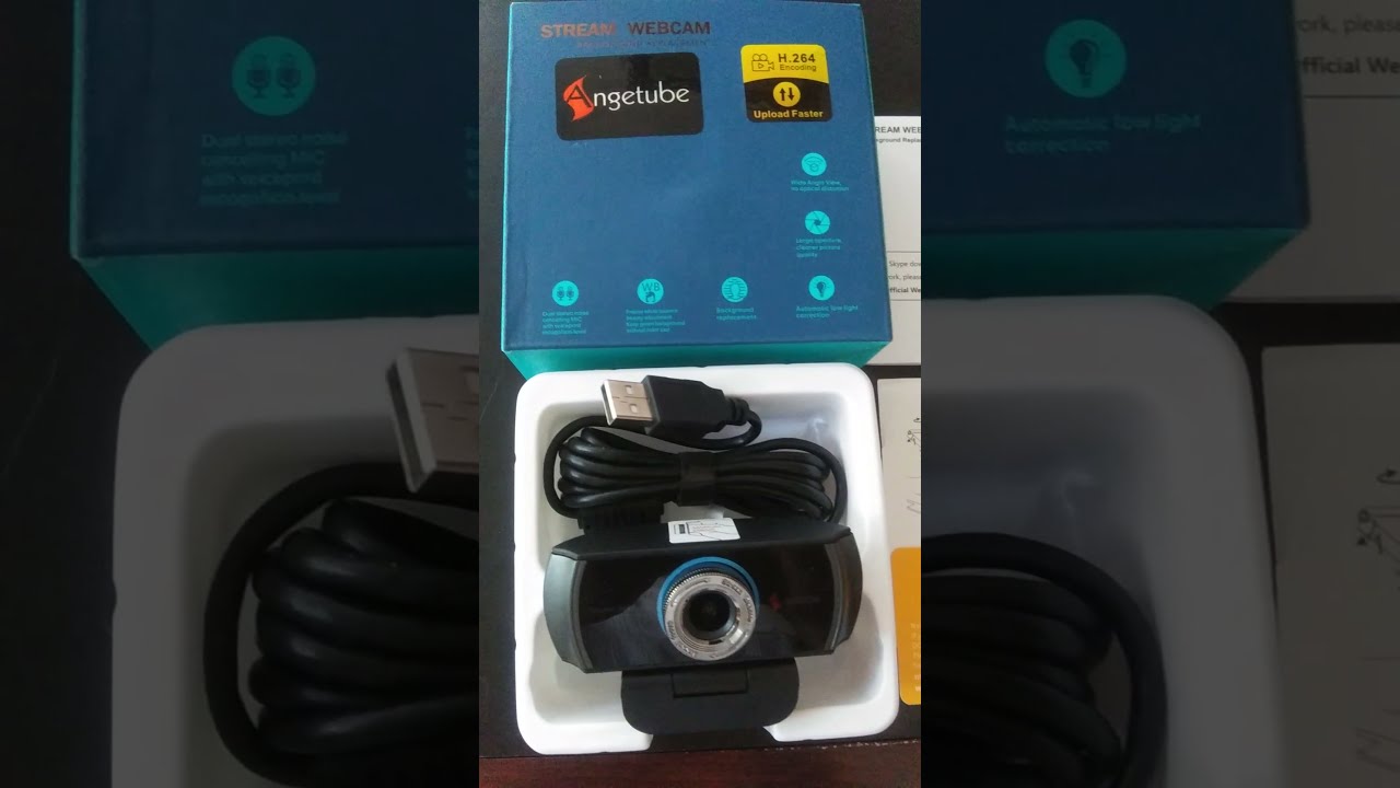 1080P Webcam For Streaming Angetube 920 PC Web Camera Calling Video Recording Cam Windows Mac
