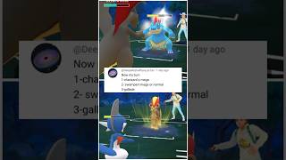 Shiny ✨️ Charizard 🔥 Shiny ✨️ Gallade 💪🏻 Swampert 💧 #pokemongo #pokemon #gbl