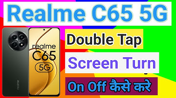 Realme C65 5G Double Tap On Off Screen Kaise Kare How To Double Tap To Screen Lock in Realme C65 5G