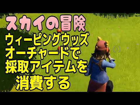 フォートナイト ウィーピングウッズかオーチャードで採集アイテムを消費するスカイの冒険 ウィーク7 Fortnite Skye Adventure Week7 Youtube