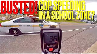 Busted Cop Speeds In A School Zone? Hyo-Retro Video
