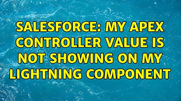 Salesforce: My Apex controller value is not showing on my Lightning component (2 Solutions!!)
