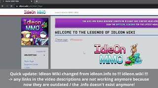 IdleOn - The Wiki back! Now it's idleon.wiki !