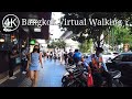 [4K] Walk from BTS Skytrain Asok to Phrom Phong in Bangkok, Thailand