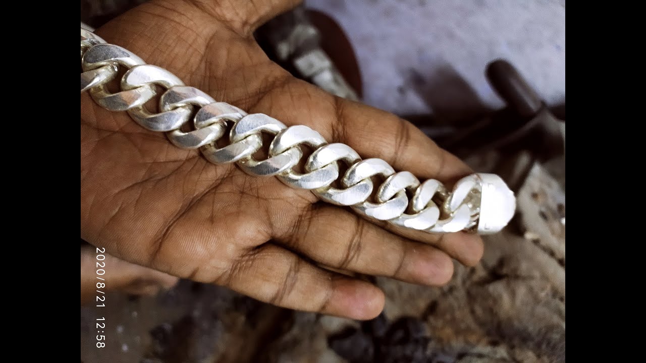 100% 80G Sterling Silver Bracelet, Size: Free at Rs 7200/piece in New Delhi  | ID: 22136189133
