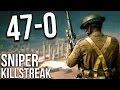 BATTLEFIELD 1 47 KILLSTREAK SNIPING ONLY M1903 | BF1 Scout Gameplay