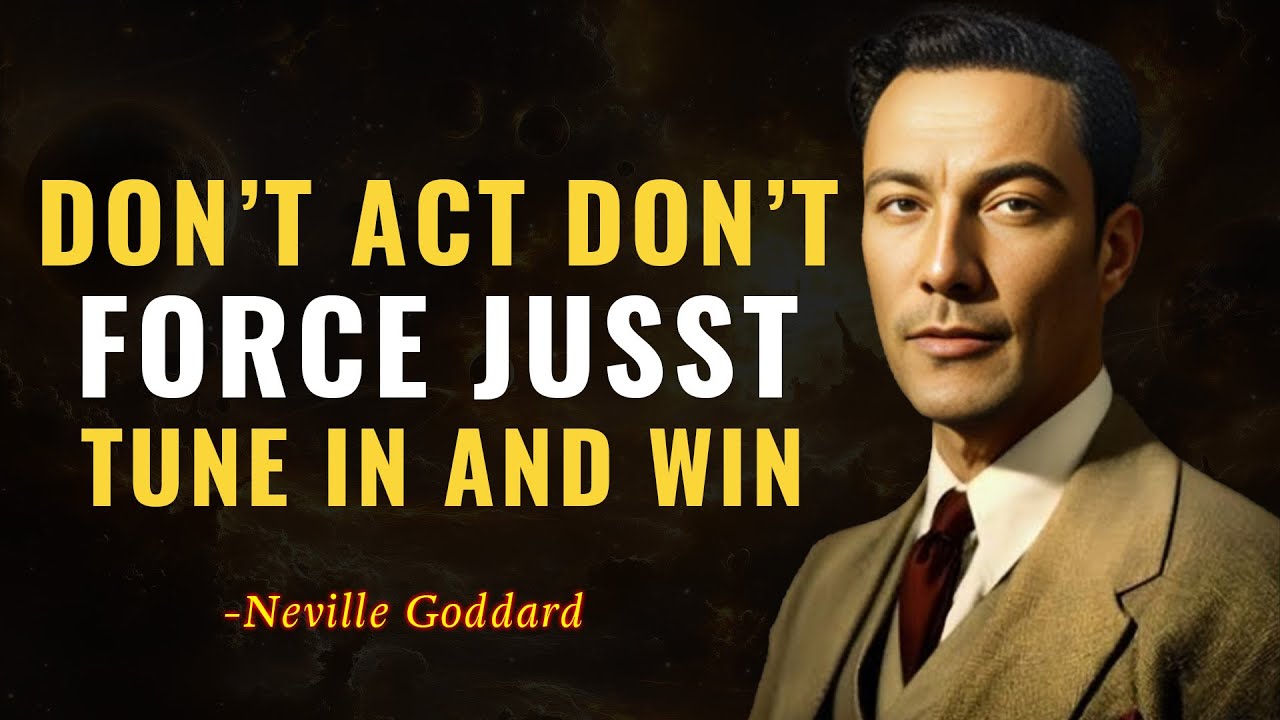 Don’t Act. Don’t Force. Just Tune In and Win | NEVILLE GODDARD