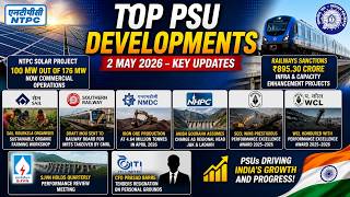 NTPC Solar Boost | NMDC Output Rises | Railways ₹895 Cr Projects | PSU News