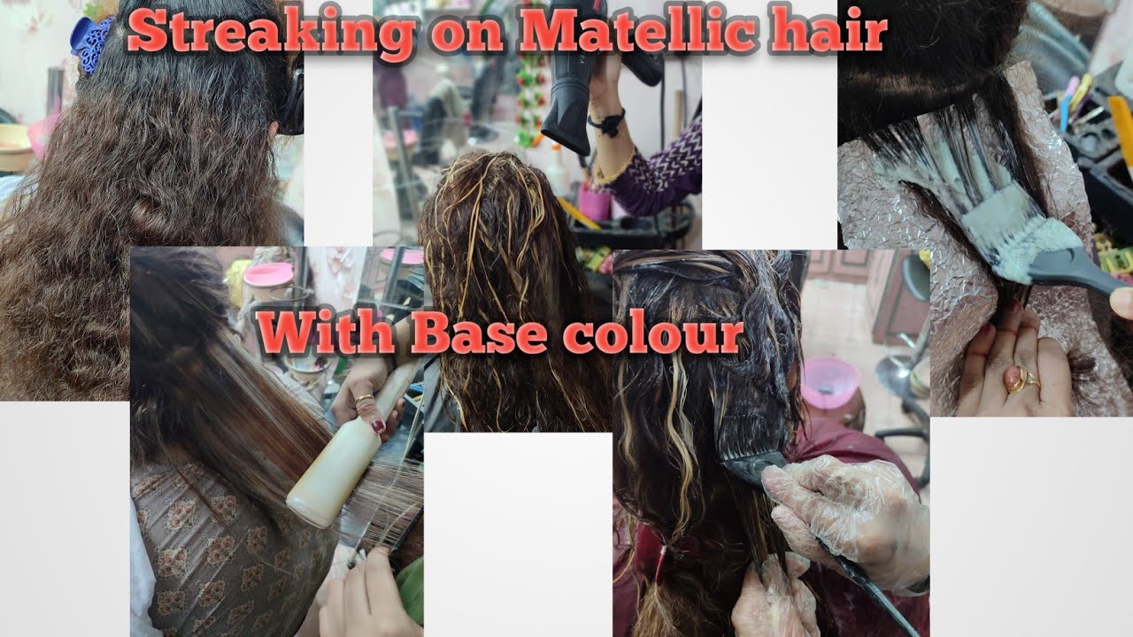 Streaking on Metallic Hair#Hair expert# Asma Rauf#tredning vedio# ...