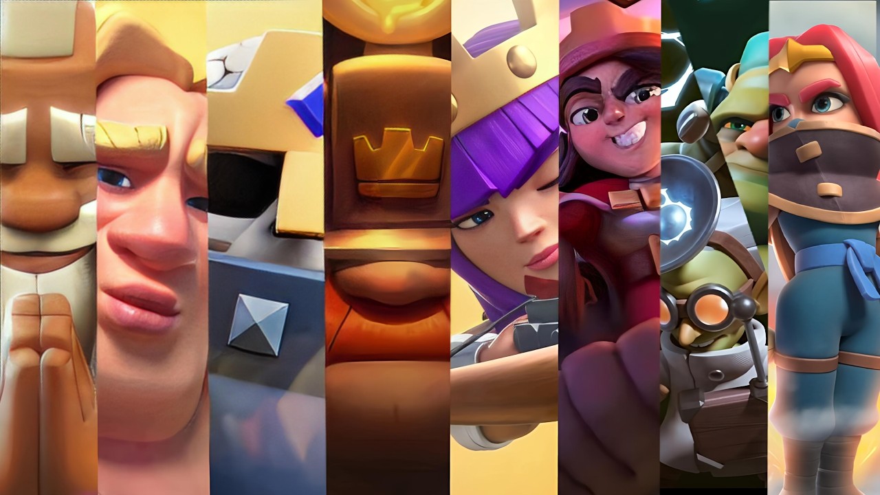 ALL Clash Royale CHAMPIONS Trailers