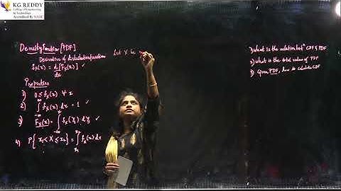 Probability Theory & Stochastic Processes - Density Function & its properties