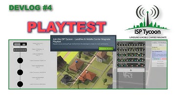 Indie Game Devlog #4 | ISP Tycoon - Landline and Mobile Carrier Magnate | First Playtest