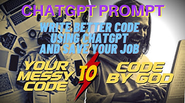 Chatgpt Prompt to write better and clean code