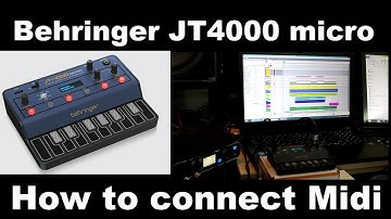 Behringer JT4000 connecting MIDI