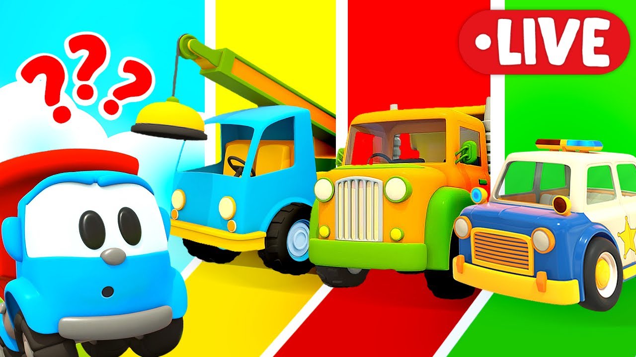 Leo the Truck – Full Episodes | Live Cartoons for Kids About Cars