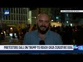 Protesters call on Trump to reach Gaza ceasefire deal in Tel Aviv
