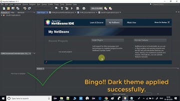 How to apply dark theme in netbeans || How to make #netBeans dark