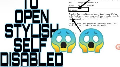 HOW| TO OPEN STYLISH NAME SELF DISABLE ACCOUNT| 2020 FULL WORKING TRICK|100%