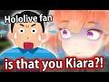 Kiara actually got recognized by a fan and talked to irl in public