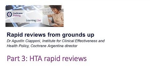 HTA rapid reviews