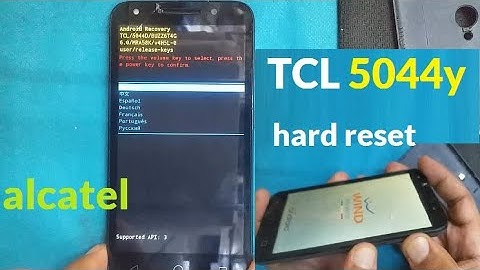 TCL Alcatel U5 (5044D) 5044y factory hard reset