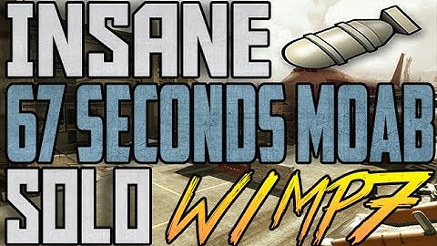 MW3: INSANE SOLO 67 SECONDS MOAB! - (MW3 PC Fast MOAB Gameplay)