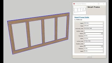 Khung gỗ Dynamic Sketchup