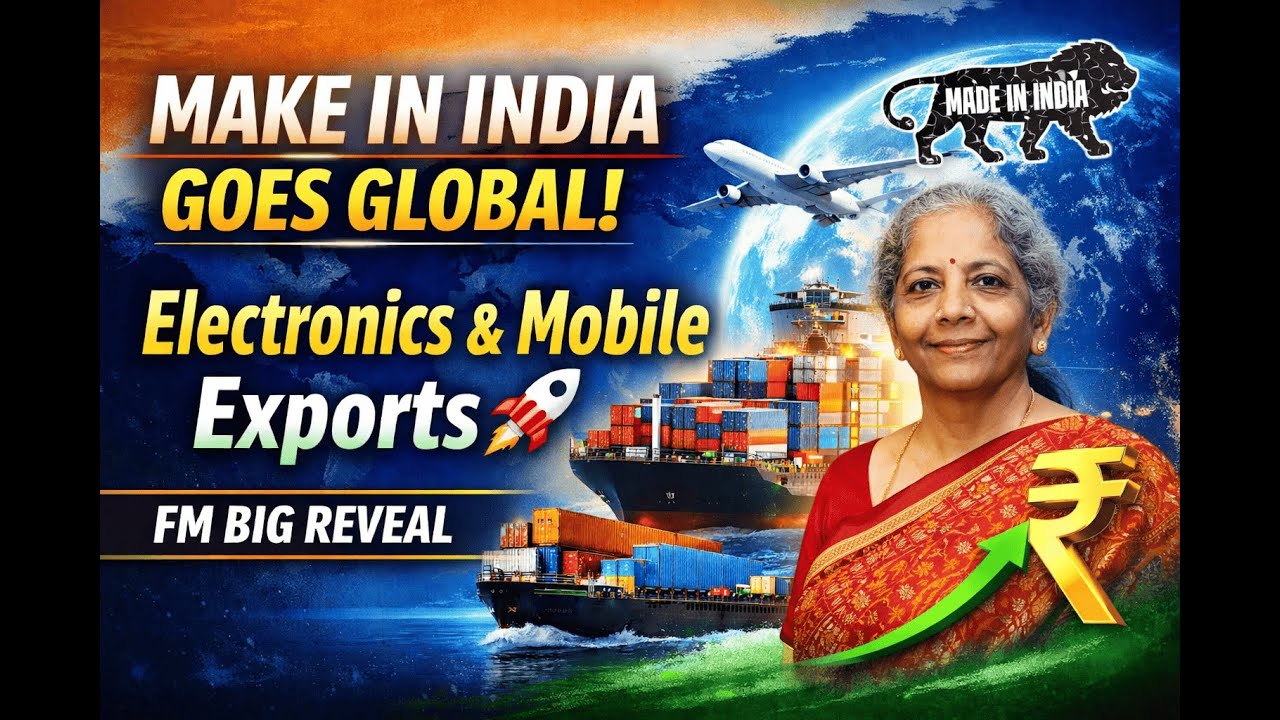 Make in India Goes Global! FM Highlights Massive Surge in Electronics & Mobile Exports