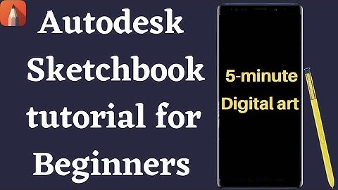 Autodesk sketchbook tutorial for beginners- Digital Art | MAGIC WAND EXPLAINED | 🖌Drawing tips😊
