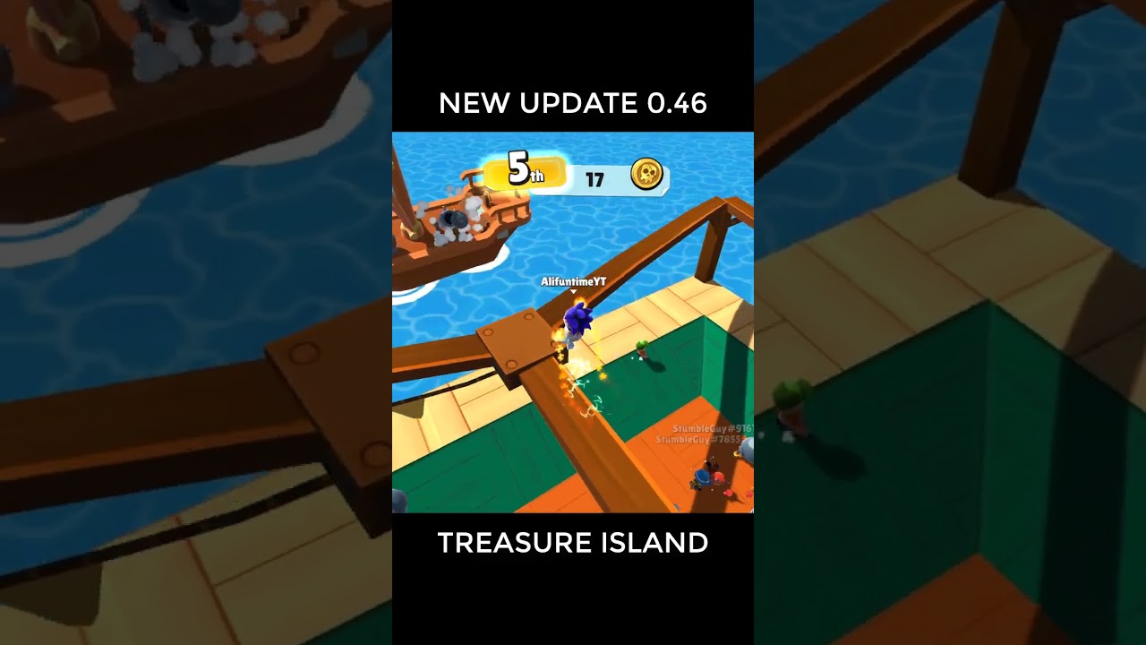 Stumble guys new update 0.46 *Treasure Island*👍